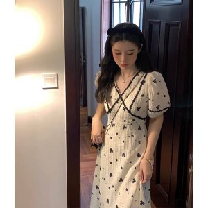 [ HÀNG SHOP]: Váy Hoa Tiểu Thư Quảng Châu Nữ Kèm Ảnh Thật Trải Sàn M0393- Lolla_Fashion-3
