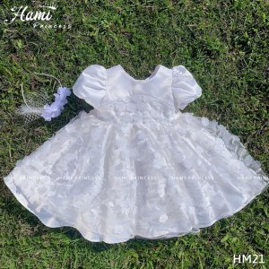 Váy Công Chúa Hoa 3D Cho Bé Gái HM21 HAMI PRINCESS ❤️ Tặng Kèm Phụ Kiện-6