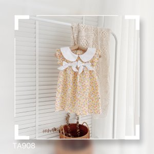 Váy hoa nơ ngực cho bé gái BG04-6