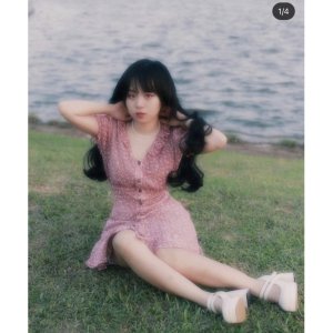 Đầm ngắn nữ Laundry Dress cổ bèo tay ngắn phồng họa tiết – Là Hoa-8