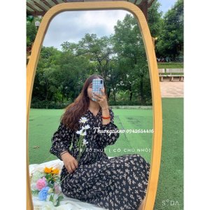 [Ảnh thật/Video Váy hoa nhí babydoll dáng dài thục nư Đầm hoa vintage ulzzang-5