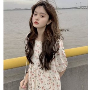 Đầm Hoa Nhí Vàng Hồng PEONYB Nữ [FREESHIP] 🌸 Váy midi dáng xòe dài bánh bèo tiểu thư mặc đi biển cá tính ulzzang 🌸-5