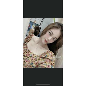 Váy hoa cúp ngực cổ nơ xinh-6