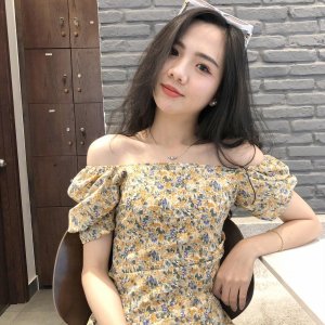 Váy hoa đắp tà CD020 ( Có ảnh thật)-5