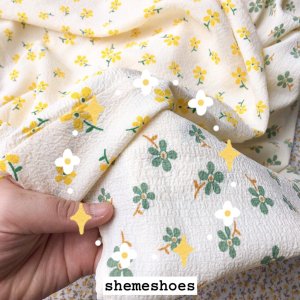 (Sẵn Vàng Hồng) Sét Váy Hai Dây Hoa Nhí Kèm Áo Khoác Cardigan Siêu Đẹp (Ảnh thật ở cuối)-9