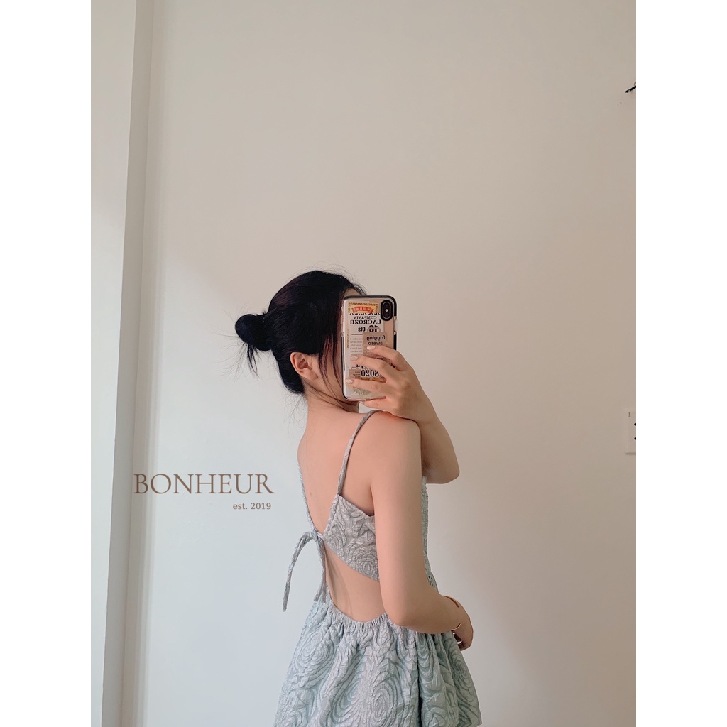 Váy hở lưng buộc dây quyến rũ trendy phong cách tiểu thư TẶNG KÈM DÁN NGỰC Katie Dress-2