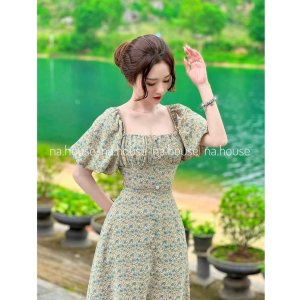 ĐẦM HOA NHÚM NGỰC DÁNG DÀI NAHOUSE VÁY MAXI HOA XẺ TÀ THIẾT KẾ ĐẸP VÀ XINH XẮN-2