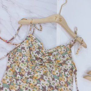 VÁY 2 DÂY HOA NHÍ DÚM NGỰC SIÊU HOT ( HÌNH THẬT) DK38-5