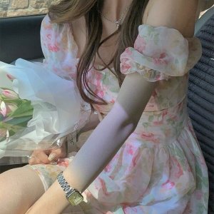 🦋Đầm Hoa Nhí Cổ U🦋-8