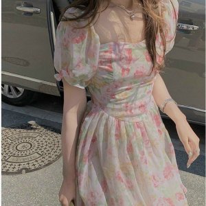 🦋Đầm Hoa Nhí Cổ U🦋-1