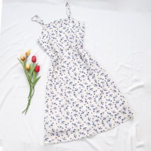 [Mã 55FASHIONSALE giảm 12% đơn 99K] Đầm váy hai dây hoa nhí dễ thương xinh xắn Rolisa RD003-4