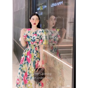 VÁY HOA TƠ VÂN NỔI CAO CẤP NEWW-5