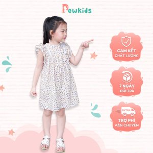 Váy bé gái, Váy kiểu tay bồng Dewkids hoa nhí cao cấp cho bé gái trend 2022 - VH03-1