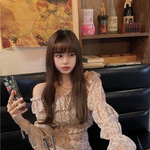 Set áo + chân váy xếp tầng in hoa phong cách Hàn Quốc xinh xắn cho nữ (có bán lẻ)-5