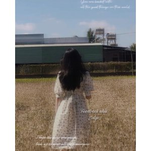 [Mã 55FASHIONSALE giảm 12% đơn 99K] Váy hoa xanh nàng thơ (ảnh thật shop chụp kèm video)-9