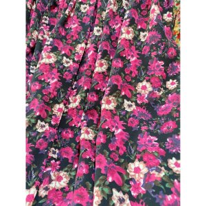 Váy hoa nhí nhún eo che khuyết điểm vintage EVA_V18-7