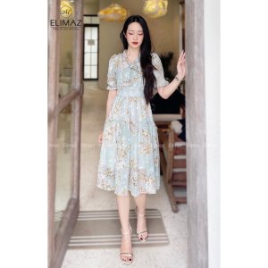 Váy nữ công sở Elimaz đuôi cá 2 lớp hoa nhí EV22.017-4