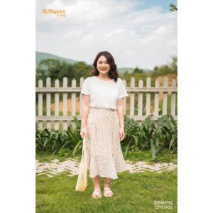 Chân váy voan hoa 2 tầng BIGSIZE (55kg đến 95kg) - 22YCV05 - [BU Bigsize Young]-7