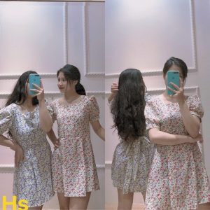 Váy hoa nơ lưng HSU1-5