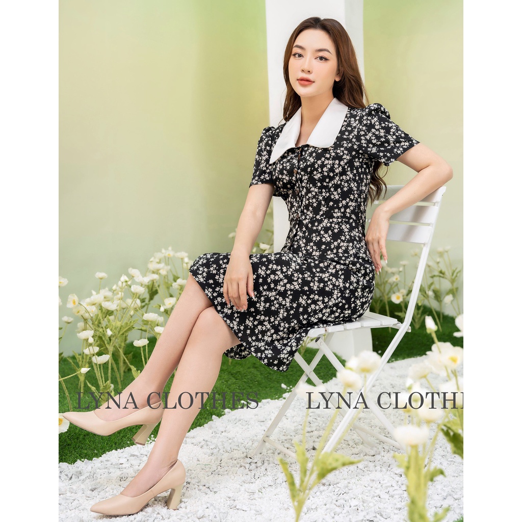 Váy thiết kế họa tiết hoa nhí siêu xinh, tôn dáng, thanh lịch và cuốn hút-7