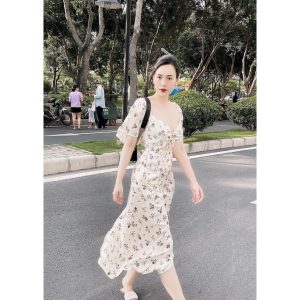 VÁY HOA NHÍ ĐỆM NGỰC ĐAN DÂY SIÊU XINH-5