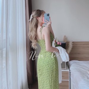 SET VÁY HOA 2DÂY MIX KHOÁC LEN TĂM MỎNG SIÊU HOT-2