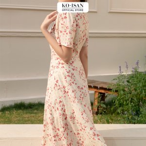 [Mã BMLTA50 giảm 50K đơn 99K] Váy hoa nhí tiểu thư vintage thiết kế tay nhún công chúa KOISAN 22056687-6