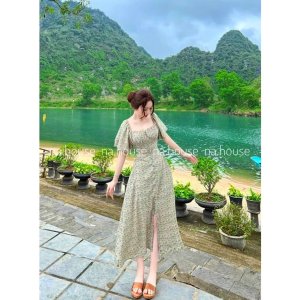 ĐẦM HOA NHÚM NGỰC DÁNG DÀI NAHOUSE VÁY MAXI HOA XẺ TÀ THIẾT KẾ ĐẸP VÀ XINH XẮN-6