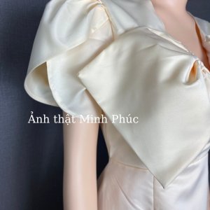 Váy thiết kế dự tiệc dạ hôi,đầm trắng công chúa dáng xòe nơ vai đi biển dạo phố Sang Chảnh Thời Trang [XM Minh Phúc]-8