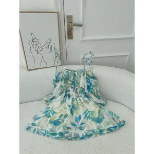 Váy hoa trễ vai viền bèo háck dáng XUKA-DRESS chất Voon xịn xó cao cấp.-8