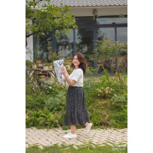 Chân váy voan hoa 2 tầng BIGSIZE (55kg đến 95kg) - 22YCV05 - [BU Bigsize Young]-4
