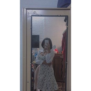 Váy đầm nữ dáng xòe hoa nhí cổ nơ khoét ngực dễ thương-9