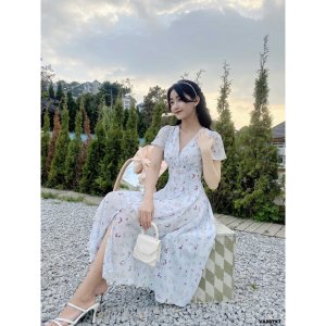 [Mã WABRSB55 giảm 12% đơn 250K] Váy cổ V ly cá 5VA887XT Lep'-2