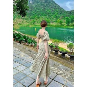 ĐẦM HOA NHÚM NGỰC DÁNG DÀI NAHOUSE VÁY MAXI HOA XẺ TÀ THIẾT KẾ ĐẸP VÀ XINH XẮN-5