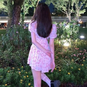Váy hoa nhí cao cấp tay phồng siêu xinh phù hợp đi chơi đi tiệc-8