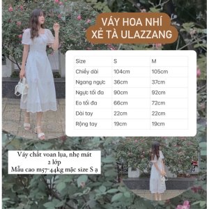 [Mã 55FASHIONSALE giảm 12% đơn 99K] ] 🌷 VÁY HOA NHÍ XẺ TÀ ❌ ĐẦM HOA NHÍ DÁNG DÀI XẺ TÀ ĐẸP 🌷-2