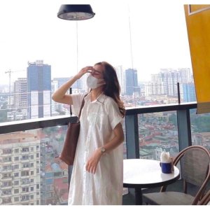 Váy suông có cổ basic siêu hot nhibuishop-3