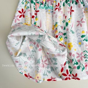 [Quà tặng kẹo] Váy bé gái Dewkids, Váy kiểu hoạ tiết vải thô mềm mại cao cấp-4