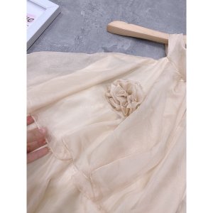 [Siêu Hot] Váy Yếm Be Maxi Cổ Hoa, Đầm Thiết Kế Tầng Siêu Xinh Có Ảnh Thật Kèm Video-7