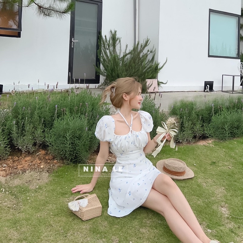 Váy Hoa Nhí Chun Sau Cổ Yếm Siêu Xinh Có Ảnh Thật Kèm Video-4