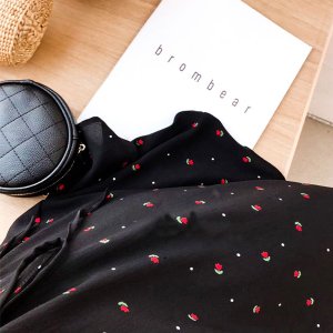 Xiaozhainv (3C) Váy Hoa Tay Ngắn Cổ Chữ V Size M-4Xl-9