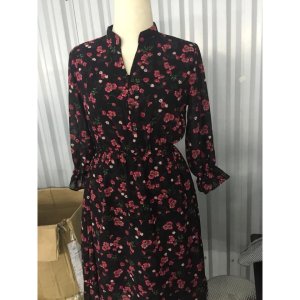 Váy hoa nhí Voan, Váy Vintage trẻ trung đáng yêu tặng kèm áo phông Hàn quốc-2