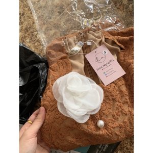 váy ren đuôi cá kèm hoa-5