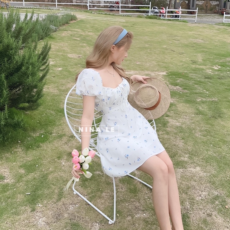 Váy Hoa Nhí Chun Sau Cổ Yếm Siêu Xinh Có Ảnh Thật Kèm Video-2