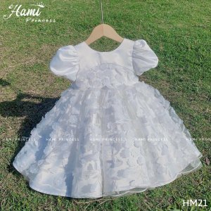 Váy Công Chúa Hoa 3D Cho Bé Gái HM21 HAMI PRINCESS ❤️ Tặng Kèm Phụ Kiện-5
