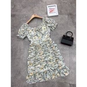 Váy Hoa Xanh Đuôi Cá Hot Hit Có Ảnh Thật Kèm Video-8