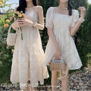 [HÀNG QCCC] - Váy hoa ulzzang tiểu thư bạn thân quai ngọc vintage - M28 - jannahouse-2