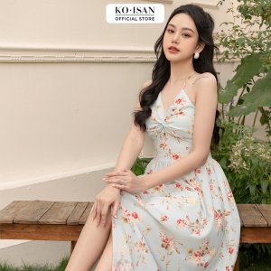 [Mã BMLTA50 giảm 50K đơn 99K] Váy maxi 2 dây dáng dài đi biển hoạ tiết hoa nhí KOISAN 21056508-6