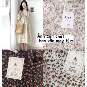 [Ảnh thật/Video Váy hoa cỏ dáng dài Hàn Quốc - Đầm hoa nhí vintage phong cá-3