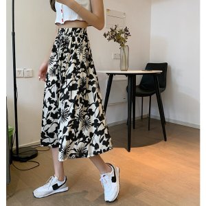 Chân Váy Hoa Dài Chữ A Lưng Cao Thiết Kế Mới Thời Trang Mùa Hè Theo Phong Cách Hàn Quốc Cho Nữ-7